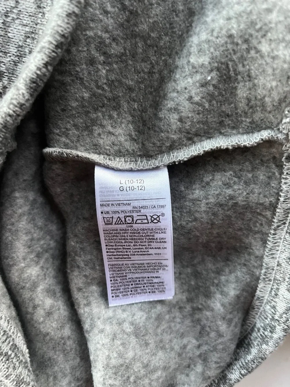 Bundle of 2 Kids Old Navy Gray and Green Hoodie  10-12 years old